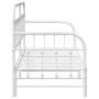 Estructura de cama daybed  con cama nido blanca 75x190 cm de acero | Foro24.es | Tu tienda online para hogar, jardín y más Foro24.es
