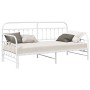 Estructura de cama de día  con cama nido Blanca 100x190 cm Acero | Foro24.es | Tu tienda online para hogar, jardín y más Foro24.es