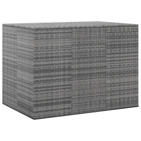 Trunk for garden cushions gray PE rattan 145x100x103 cm by vidaXL, Outdoor storage boxes - Ref: Foro24-317231, Price: 281,41 ...