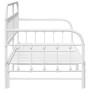 Cama tipo daybed blanca de 107x203 cm con trundle de acero | Foro24.es | Tu tienda online para hogar, jardín y más Foro24.es