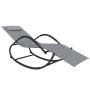Rocking lounge chairs 2 units steel and gray textilene by vidaXL, Loungers - Ref: Foro24-318133, Price: 178,89 €, Discount: %