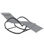 Rocking lounge chairs 2 units steel and gray textilene by vidaXL, Loungers - Ref: Foro24-318133, Price: 176,89 €, Discount: %