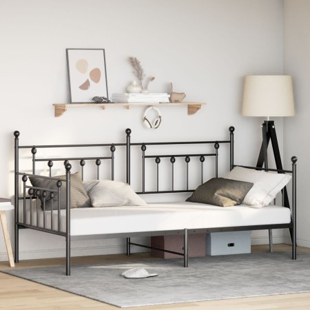 Estructura de cama nido  Negra 100x200 cm Acero | Foro24.es | Tu tienda online para hogar, jardín y más Foro24.es