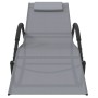 Rocking lounge chairs 2 units steel and gray textilene by vidaXL, Loungers - Ref: Foro24-318133, Price: 178,89 €, Discount: %