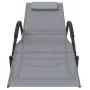 Rocking lounge chairs 2 units steel and gray textilene by vidaXL, Loungers - Ref: Foro24-318133, Price: 176,89 €, Discount: %