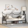 Estructura de cama tipo diván con cama nido negra 75x190 cm de acero | Foro24.es | Tu tienda online para hogar, jardín y más Foro24.es
