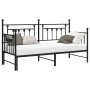 Estructura de cama tipo diván con cama nido negra 75x190 cm de acero | Foro24.es | Tu tienda online para hogar, jardín y más Foro24.es
