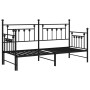 Estructura de cama tipo diván con cama nido negra 75x190 cm de acero | Foro24.es | Tu tienda online para hogar, jardín y más Foro24.es