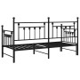 Estructura de cama tipo diván con cama nido negra 75x190 cm de acero | Foro24.es | Tu tienda online para hogar, jardín y más Foro24.es