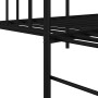 Estructura de cama tipo diván con cama nido negra 75x190 cm de acero | Foro24.es | Tu tienda online para hogar, jardín y más Foro24.es