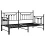 Estructura de cama nido negra 90x200 cm de acero by , Beds and slatted bases - Ref: Foro24-42002666, Price: 161,69 €, Discoun...