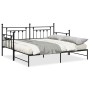 Estructura de cama nido negra 90x200 cm de acero by , Beds and slatted bases - Ref: Foro24-42002666, Price: 161,69 €, Discoun...