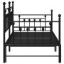 Estructura de cama nido negra 90x200 cm de acero by , Beds and slatted bases - Ref: Foro24-42002666, Price: 161,69 €, Discoun...