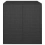 Schwarze Gartenkissentruhe aus PE-Rattan, 100 x 97,5 x 104 cm von vidaXL, Aufbewahrungsboxen für den Außenbereich - Ref: Foro...