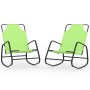 Rocking lounger 2 units in steel and green textilene by vidaXL, Loungers - Ref: Foro24-318143, Price: 104,08 €, Discount: %