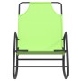 Tumbona mecedora 2 unidades de acero y textilene verde de vidaXL, Tumbonas - Ref: Foro24-318143, Precio: 92,36 €, Descuento: %