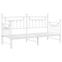 Estructura de cama día  con cama nido blanca 75x190 cm de acero | Foro24.es | Tu tienda online para hogar, jardín y más Foro24.es