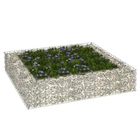 Gabionenbett aus verzinktem Stahl, 100 x 100 x 20 cm von vidaXL, Töpfe und Pflanzgefäße - Ref: Foro24-151311, Preis: 36,01 €,...
