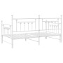 Estructura de cama día con cama extra blanca 90x190 cm de acero von , Betten und Lattenroste - Ref: Foro24-42002679, Preis: 1...