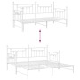 Estructura de Cama Daybed con Trundle Blanca 107x203 cm de Acero | Foro24.es | Tu tienda online para hogar, jardín y más Foro24.es