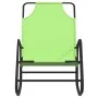 Steel and green textilene rocking lounger by vidaXL, Loungers - Ref: Foro24-318127, Price: 61,04 €, Discount: %