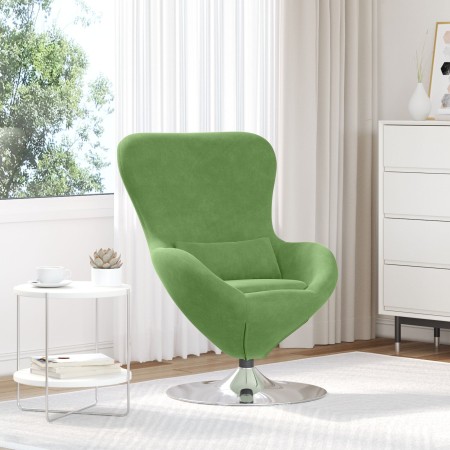 Sillón Huevo de Velvet Verde Claro by , Armchairs - Ref: Foro24-42002727, Price: 168,17 €, Discount: %
