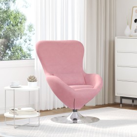 Sillón Huevo de VidaXL en Terciopelo Rosa