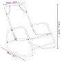 Steel and green textilene rocking lounger by vidaXL, Loungers - Ref: Foro24-318127, Price: 61,04 €, Discount: %