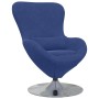 Sillón Huevo de Terciopelo Azul Policía | Foro24.es | Tu tienda online para hogar, jardín y más Foro24.es