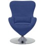Sillón Huevo de Terciopelo Azul Policía | Foro24.es | Tu tienda online para hogar, jardín y más Foro24.es