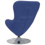 Sillón Huevo de Terciopelo Azul Policía | Foro24.es | Tu tienda online para hogar, jardín y más Foro24.es