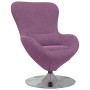 Sillón Huevo de terciopelo púrpura de , Sillones - Ref: Foro24-42002735, Precio: 156,59 €