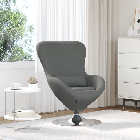 Sillón Huevo de Tela Gris Oscuro | Foro24.es | Tu tienda online para hogar, jardín y más Foro24.es