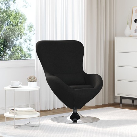 Silla Huevo de  en Tela Negra | Foro24.es | Tu tienda online para hogar, jardín y más Foro24.es