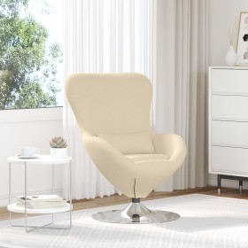 Sillón Huevo de Tela Crema de , Sillones - Ref: Foro24-42002742, Precio: 170,09 €