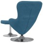 Sillón Huevo  con reposapiés de terciopelo azul | Foro24.es | Tu tienda online para hogar, jardín y más Foro24.es