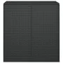 Schwarze Gartenkissentruhe aus PE-Rattan, 100 x 49 x 103,5 cm von vidaXL, Aufbewahrungsboxen für den Außenbereich - Ref: Foro...