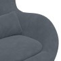 Sillón Huevo con Reposapiés de Terciopelo Gris Oscuro | Foro24.es | Tu tienda online para hogar, jardín y más Foro24.es