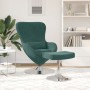 Sillón Huevo con Puff Terciopelo Verde Oscuro | Foro24.es | Tu tienda online para hogar, jardín y más Foro24.es
