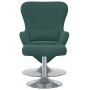 Sillón Huevo con Puff Terciopelo Verde Oscuro | Foro24.es | Tu tienda online para hogar, jardín y más Foro24.es