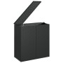 Schwarze Gartenkissentruhe aus PE-Rattan, 100 x 49 x 103,5 cm von vidaXL, Aufbewahrungsboxen für den Außenbereich - Ref: Foro...