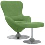 Sillón Huevo  con reposapiés de terciopelo verde claro | Foro24.es | Tu tienda online para hogar, jardín y más Foro24.es