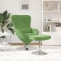 Sillón Huevo  con reposapiés de terciopelo verde claro | Foro24.es | Tu tienda online para hogar, jardín y más Foro24.es