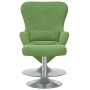 Sillón Huevo  con reposapiés de terciopelo verde claro | Foro24.es | Tu tienda online para hogar, jardín y más Foro24.es