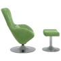 Sillón Huevo  con reposapiés de terciopelo verde claro | Foro24.es | Tu tienda online para hogar, jardín y más Foro24.es