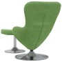 Sillón Huevo  con reposapiés de terciopelo verde claro | Foro24.es | Tu tienda online para hogar, jardín y más Foro24.es