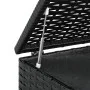 Black PE rattan garden cushion chest 100x49x103.5 cm by vidaXL, Outdoor storage boxes - Ref: Foro24-317223, Price: 229,33 €, ...