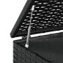 Schwarze Gartenkissentruhe aus PE-Rattan, 100 x 49 x 103,5 cm von vidaXL, Aufbewahrungsboxen für den Außenbereich - Ref: Foro...