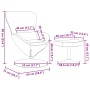Sillón Huevo con Reposapiés de Terciopelo Rosa | Foro24.es | Tu tienda online para hogar, jardín y más Foro24.es