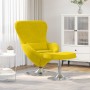 Sillón Huevo  con reposapiés de terciopelo amarillo | Foro24.es | Tu tienda online para hogar, jardín y más Foro24.es